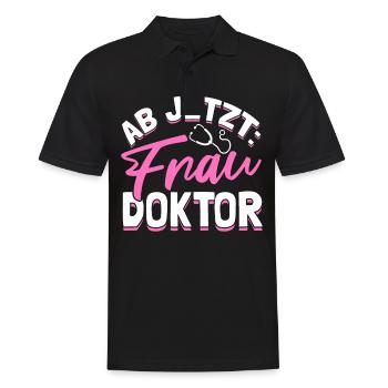 Lustig Doktortitel Spruch Frauen Doktor Geschenk - Männer Poloshirt - Schwarz - Vorne - Kai (181cm)