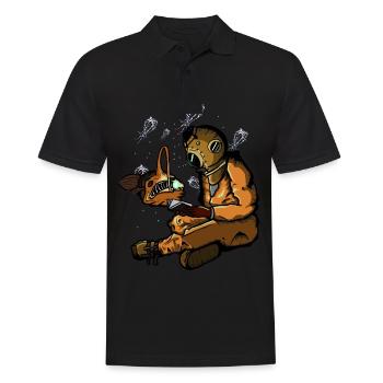 Diver - Men's Polo Shirt - black - Front - Kai (181cm)