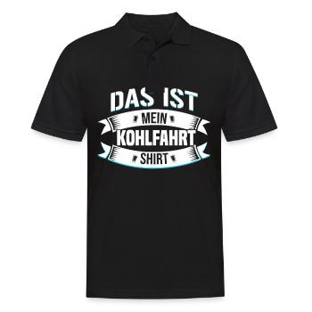 Kohlfahrt Shirt Grünkohlwanderung Grünkohltour - Männer Poloshirt - Schwarz - Vorne - Kai (181cm)