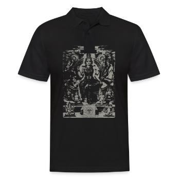 Livre hindou Tripura Upanishad - Sri Yantra sacré - Polo Homme - noir - Devant - Kai (181cm)