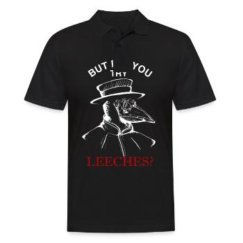 Plague Doctor Plague Doctor Black Dead Leech - Men's Polo Shirt - black - Front - Kai (181cm)