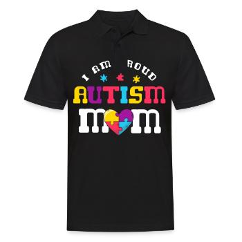 Autism mom unbreakable, autism month hope - Men's Polo Shirt - black - Front - Kai (181cm)
