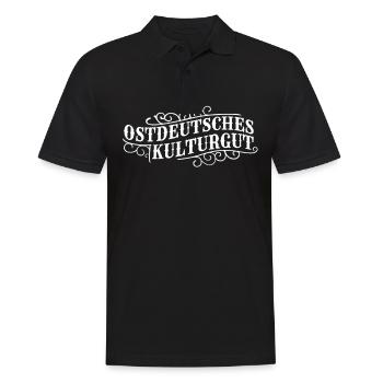 Ostdeutsche Frau Ossi Humor Kultur DDR Spruch - Männer Poloshirt - Schwarz - Vorne - Kai (181cm)