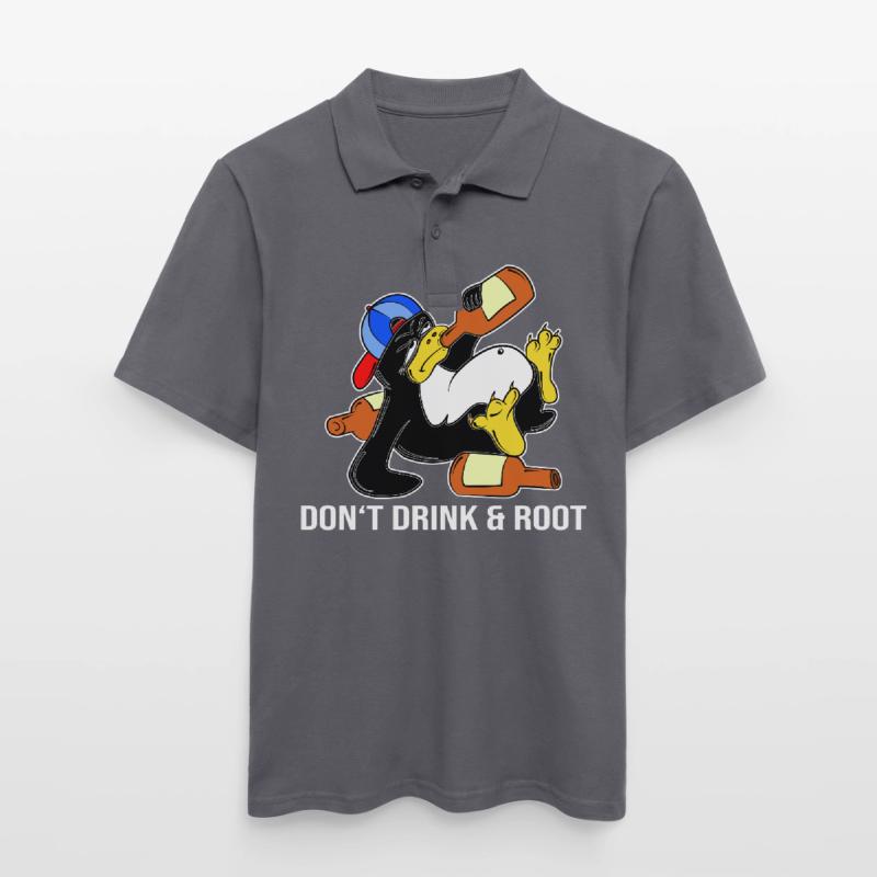 Linux Penguin Sudo Admin Funny Computer Science PC Nerd Polo Homme