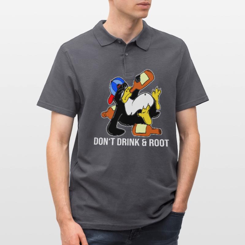Linux Penguin Sudo Admin Funny Computer Science PC Nerd Polo Homme