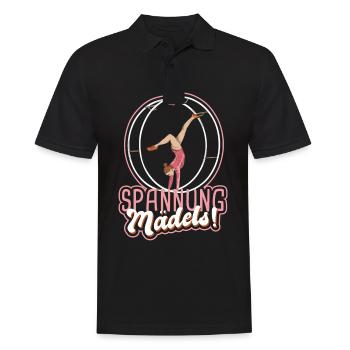Rhönradturnen Mädchen Rhönradturnerin Rhönrad - Männer Poloshirt - Schwarz - Vorne - Kai (181cm)