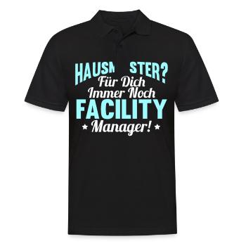 Lustig Hausmeister Facility Manager Job Geschenk - Männer Poloshirt - Schwarz - Vorne - Kai (181cm)
