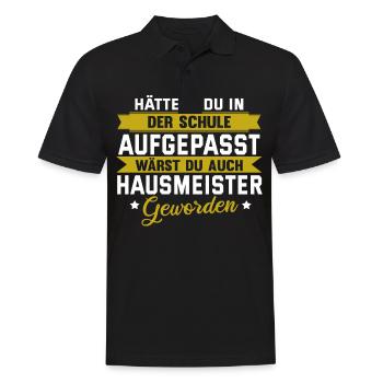 Lustig Hausmeister Facility Manager Job Geschenk - Männer Poloshirt - Schwarz - Vorne - Kai (181cm)