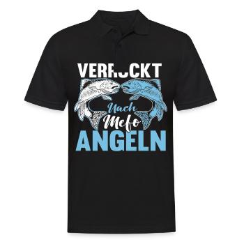 Lustig Angeln Fischen Fischer Spruch Geschenk - Männer Poloshirt - Schwarz - Vorne - Kai (181cm)
