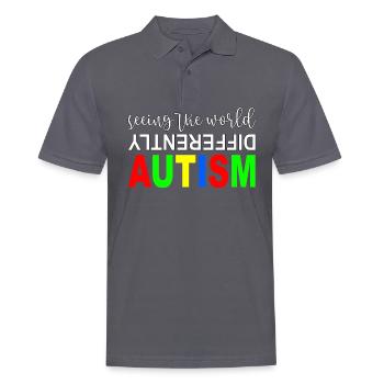 Autist, Autismus - Männer Poloshirt - Anthrazit - Vorne - Nico (186cm)