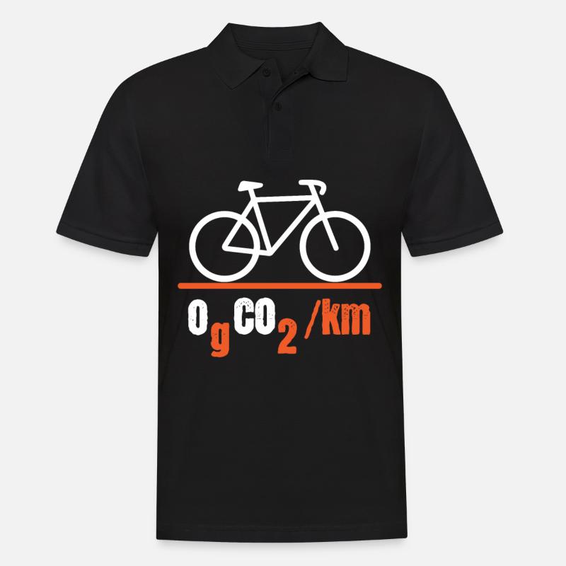 Fahrrad-Umweltschutz - Männer Poloshirt - Schwarz
