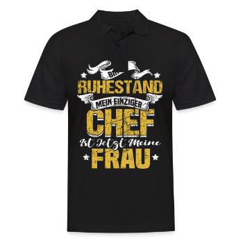 Rentner Rente Geschenk Lustig Geek Renteneintritt - Männer Poloshirt - Schwarz - Vorne - Kai (181cm)