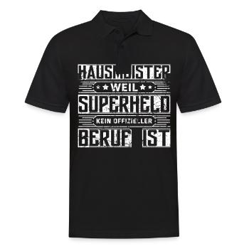 Lustig Hausmeister Facility Manager Job Geschenk - Männer Poloshirt - Schwarz - Vorne - Kai (181cm)