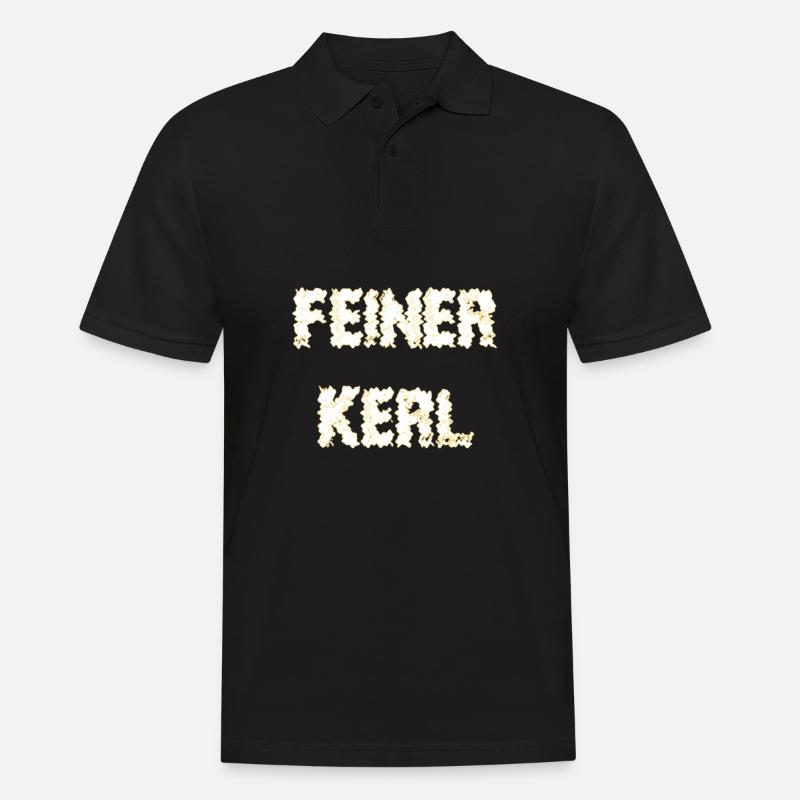 Feiner Kerl - Männer Poloshirt - Schwarz