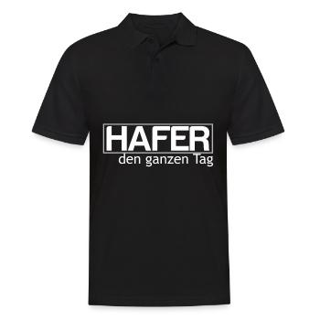 Hafer - Männer Poloshirt - Schwarz - Vorne - Kai (181cm)