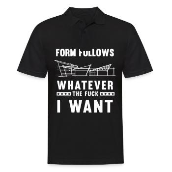 architecture - Men's Polo Shirt - black - Front - Kai (181cm)
