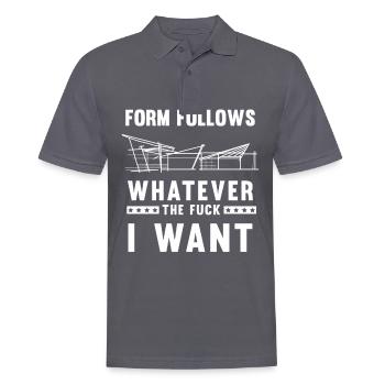 architecture - Men's Polo Shirt - charcoal grey - Front - Nico (186cm)