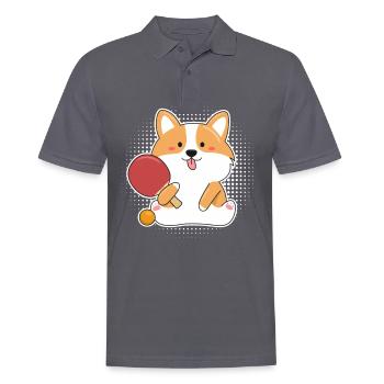 Tennis de table - Polo Homme - charbon - Devant - Nico (186cm)