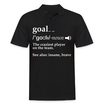 Heroic Ice Hockey Goalkeeper - Ice Hockey Goalkeeper - Men's Polo Shirt - black - Front - Kai (181cm)