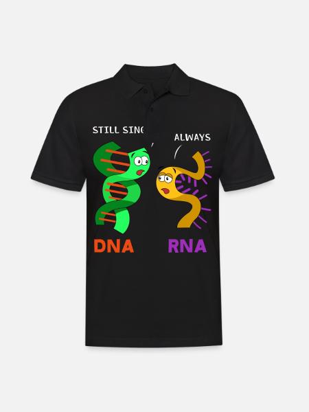 Rna strand and a dna strand - biology - Men's Polo Shirt - black