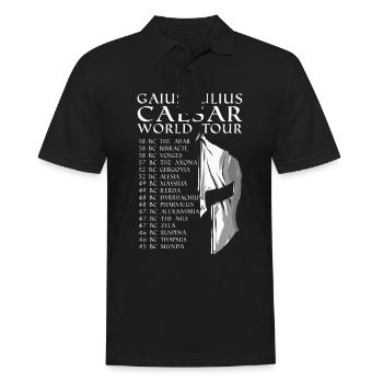 Histoire ancienne Gaius Julius Caesar Helm tour du monde - Polo Homme - noir - Devant - Kai (181cm)