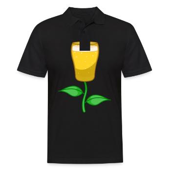 Biertulpe - Craft Beer - Männer Poloshirt - Schwarz - Vorne - Kai (181cm)