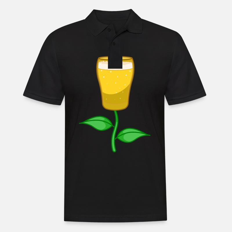 Biertulpe - Craft Beer - Männer Poloshirt - Schwarz
