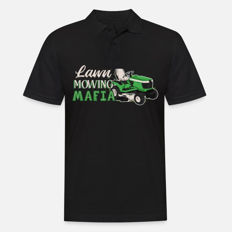 Gartenarbeit - Männer Poloshirt - Schwarz