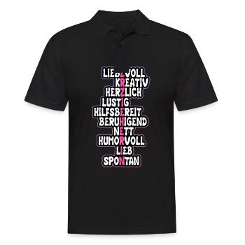 Lustiges Erzieherin Kinder Kindergarten Geschenk - Männer Poloshirt - Schwarz - Vorne - Kai (181cm)