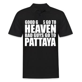 lustiges Pattaya Thailand BKK Party Geschenk Shirt - Männer Poloshirt - Schwarz - Vorne - Kai (181cm)