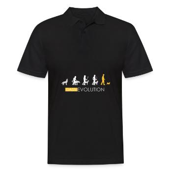 Chien t shirt cadeau motif patte chien propriétaire - Polo Homme - noir - Devant - Kai (181cm)