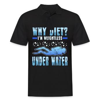 Lustig Tauchen Scuba Diving Taucher Geschenk Geek - Männer Poloshirt - Schwarz - Vorne - Kai (181cm)