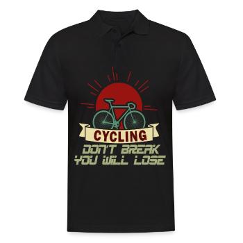 Vélo de route moderne - cyclisme - Polo Homme - noir - Devant - Kai (181cm)