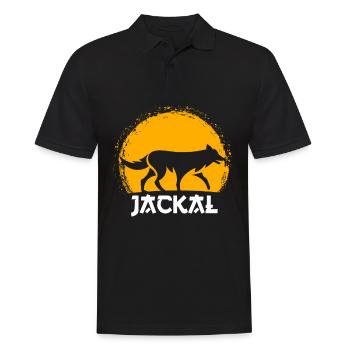 Jackal Jackal Gift for Wild Dogs & Jackals - Men's Polo Shirt - black - Front - Kai (181cm)