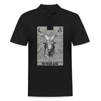 Okkult Die Schwarze Ziege Esoterische Tarot Baphomet Die - Männer Poloshirt - Schwarz - Vorne - Kai (181cm)