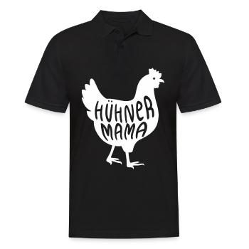 Hühner Mama Design für einen Huhn Fan - Männer Poloshirt - Schwarz - Vorne - Kai (181cm)