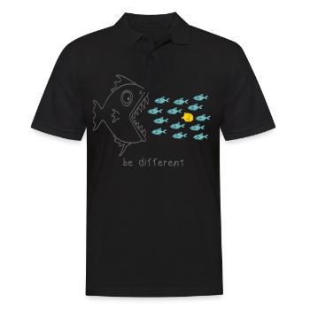 be different diving gift for diving divers - Men's Polo Shirt - black - Front - Kai (181cm)