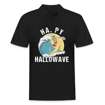 Conception d'Halloween de surfeur pour un surfeur - Polo Homme - noir - Devant - Kai (181cm)