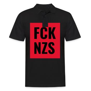 FCK NZS t-shirt - Men's Polo Shirt - black - Front - Kai (181cm)