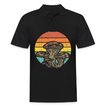 Champignons Friends Gift Forest Trouver et ramasser des champignons - Polo Homme - noir - Devant - Kai (181cm)