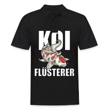 lustiges Koi Kois Koi Flüsterer Karpfen Geschenk - Männer Poloshirt - Schwarz - Vorne - Kai (181cm)