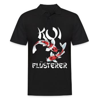 lustiges Koi Kois Koi Flüsterer Karpfen Geschenk - Männer Poloshirt - Schwarz - Vorne - Kai (181cm)