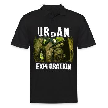 Urban Exploration Geschenk für Urbex Freunde - Männer Poloshirt - Schwarz - Vorne - Kai (181cm)