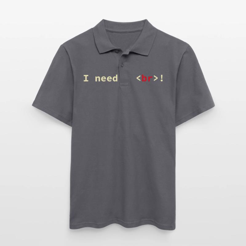 HTML CSS Code Computer Scientist Geek Coder Men's Polo Shirt