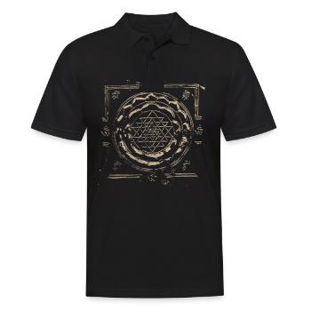 Livre hindou Bhavana Upanishad - Sri Yantra Sacred - Polo Homme - noir - Devant - Kai (181cm)