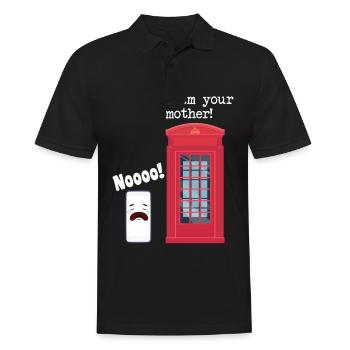 Phone booth smartphone i am your mother! Nooooo! - Men's Polo Shirt - black - Front - Kai (181cm)
