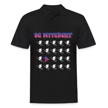 Ski snowboard disant cadeau de piste de ski de sports d'hiver - Polo Homme - noir - Devant - Kai (181cm)