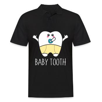 Baby teeth dentist - Men's Polo Shirt - black - Front - Kai (181cm)