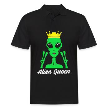 Alien Königin - Männer Poloshirt - Schwarz - Vorne - Kai (181cm)