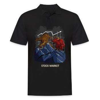 T-shirt Fan de Bull & Bear Courtier en bourse - Polo Homme - noir - Devant - Kai (181cm)